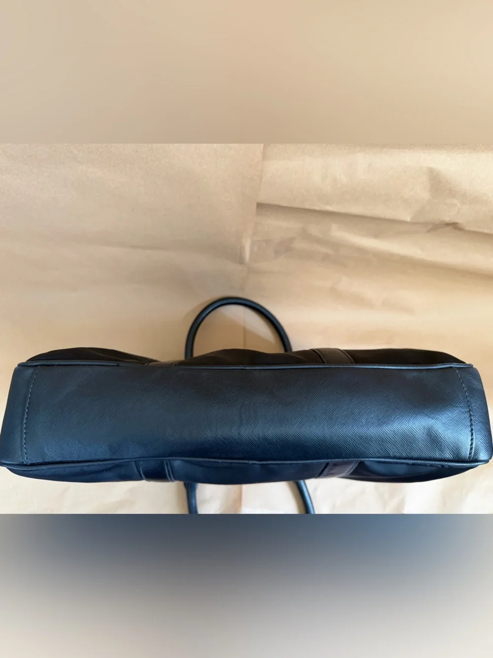 Prada Black Nylon Top-Handle Briefcase